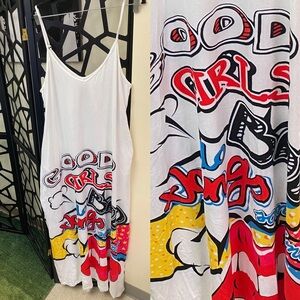 Colorful Graphic Maxi Dress